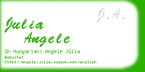 julia angele business card